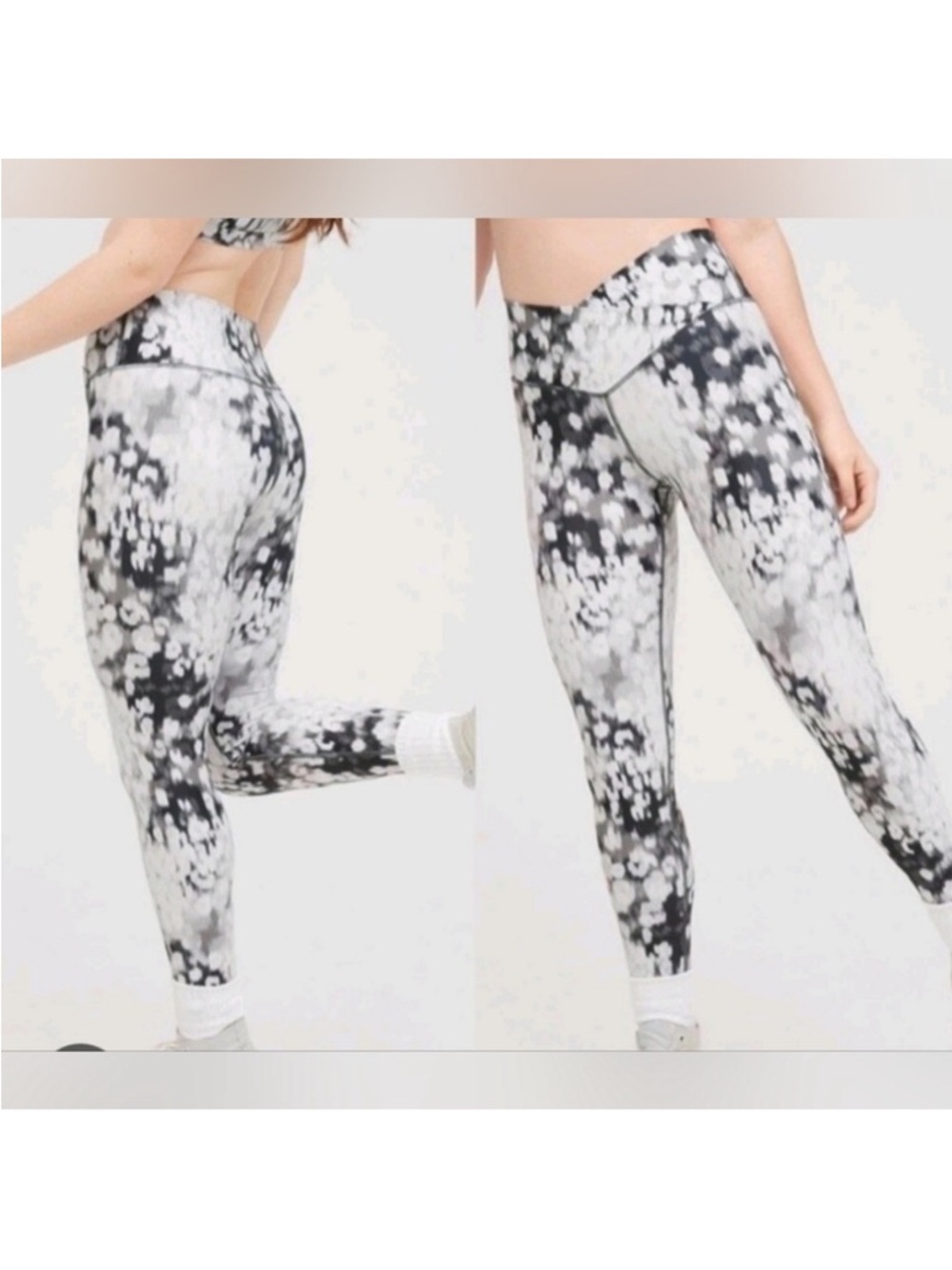 Offline by Aeri crossover leggings blue white size S euc